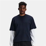Heavyweight Cotton Box Tee - NY Navy