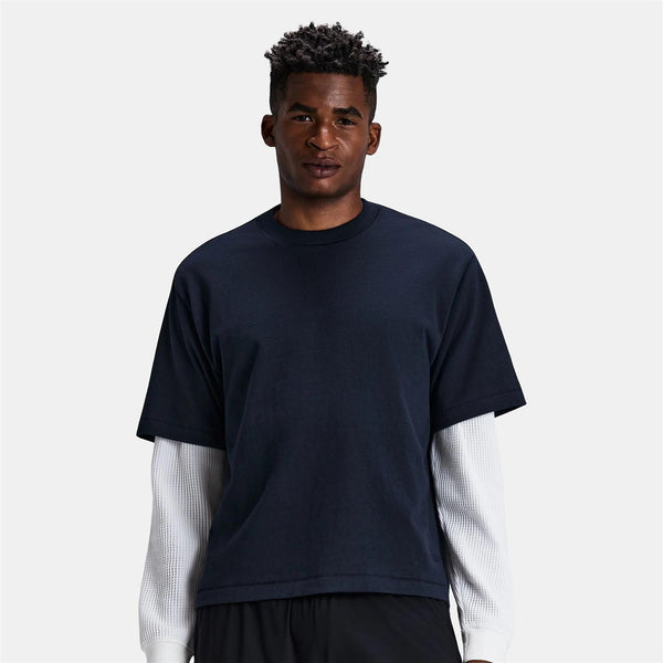 Heavyweight Cotton Box Tee - NY Navy