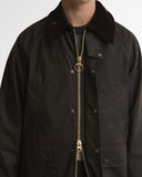 Oversized Bedale Waxed Jacket - Dark Brown