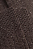 Bjarki Neps Wool Rib - Seal Brown