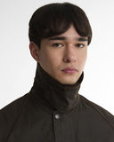 Oversized Bedale Waxed Jacket - Dark Brown