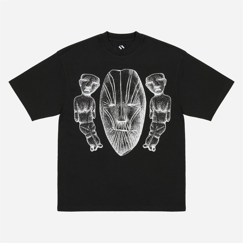TTT Face Figures Hands T-shirt - Black