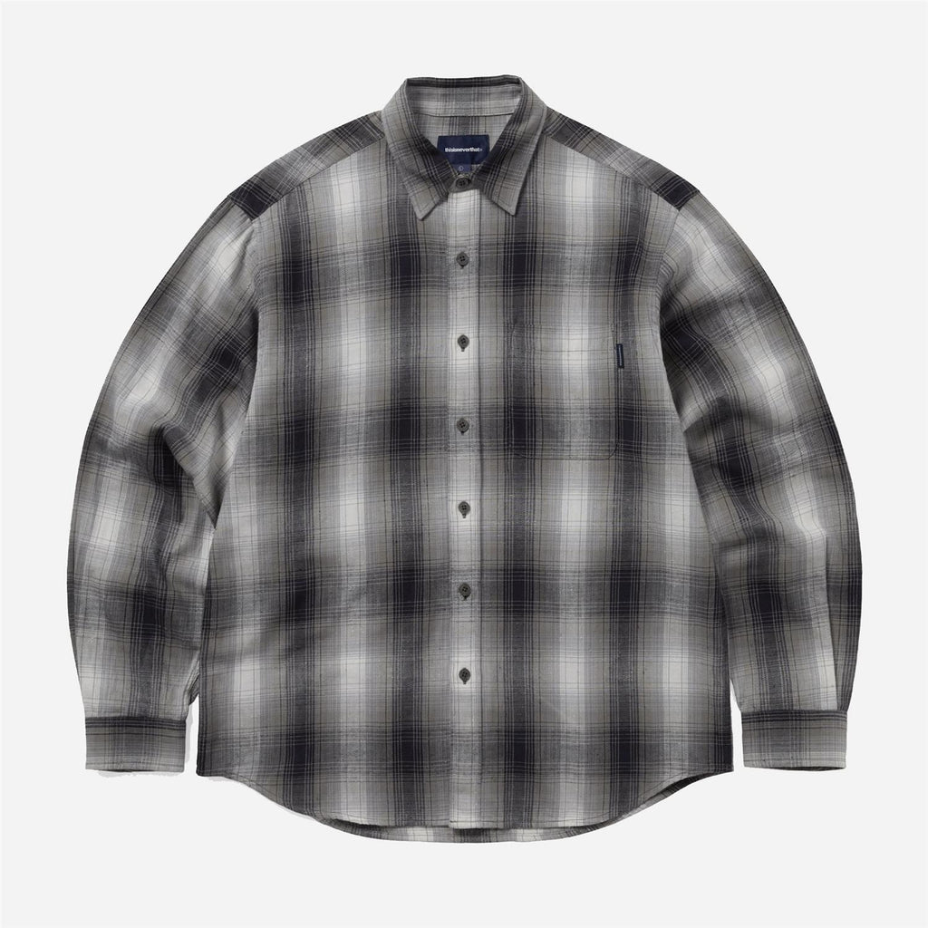 Nep Shadow Check Shirt - Navy
