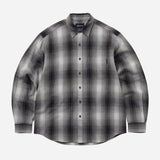 Nep Shadow Check Shirt - Navy
