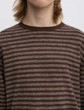 Another T-shirt 3.0, JPN, - Brown Ecru Stripe