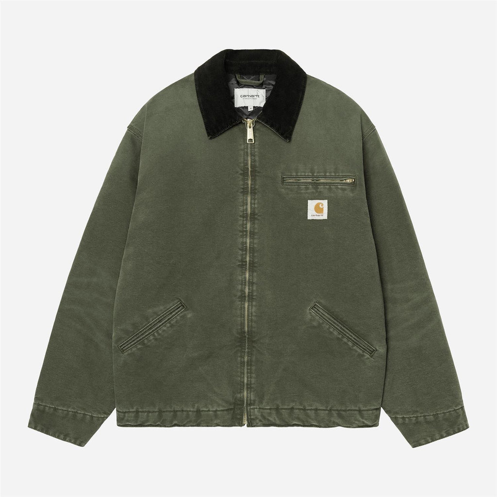 OG Detroit Jacket - Olive / Black (stone canvas)
