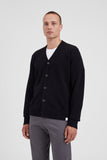 Norse Standard Merino Lambswool Cardigan - Black
