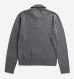 Anholt Merino Lambswool Polo - Grey Melange
