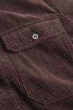 Folke Wide Corduroy Chore Jacket - Espresso