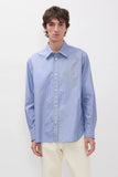 Espevik Fine Oversize Shirt - Bel Air Blue