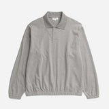 Sylane Relaxed Light Pile Jersey Polo - Grey Melange