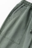Pigment Herringbone Chef Pants - Olive