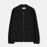Zip Bomber Wool Fleece - Black
