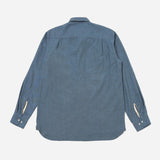 Square Pocket Shirt Brushed Marl Twill - Blue