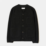 Cardigan Wool Fleece - Black