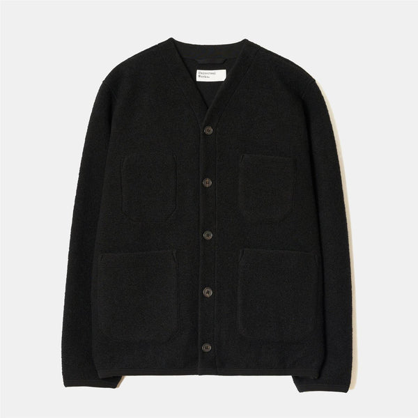 Cardigan Wool Fleece - Black