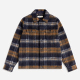 Haston Jacket - Navy Check Brushed Wool