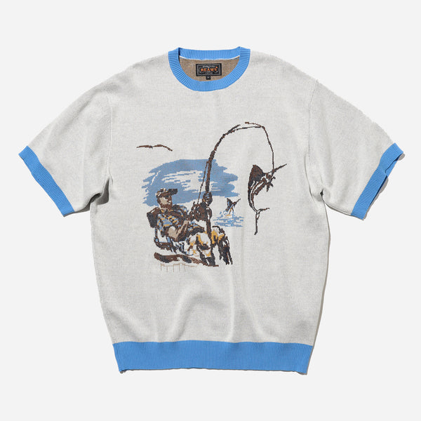 Knit Tee Jacquard - Fishing