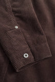 Folke Wide Corduroy Chore Jacket - Espresso