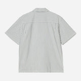 S/S Leavel Shirt - Leavel Stripe/Blue River/Wax