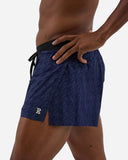 Vento™ 3" Split Short - Houndstooth NY Navy