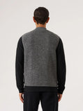 Zip Waistcoat -- Grey Marl Wool Fleece