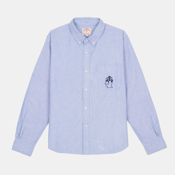 Brooks Brothers California Selvedge Oxford Button Up - Blue