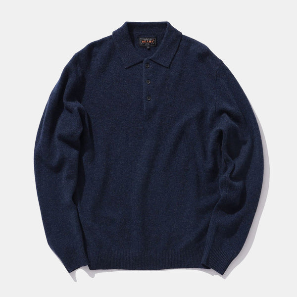 Knit Polo 9G - Navy