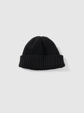 Ribbed Beanie - Merino Wool Cashmere - Charcoal