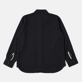 Kendal Cotton Travail Overshirt - Black