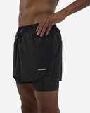 Men's Vento™ 2-In-1 Run Short - Black