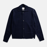 Aldrup Lambswool Cardigan - Dark Navy