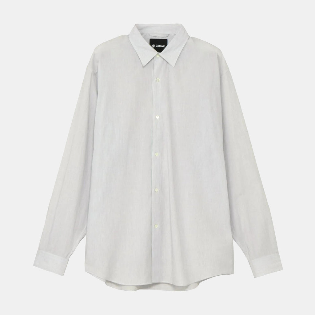 Fine Cotton Seersucker Striped Shirt - Black