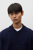 Aldrup Lambswool Cardigan - Dark Navy