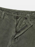 Overdyed Corduroy Cargo Short - Dark Olive