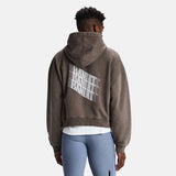 Chroma Wash Cropped Hoodie - Cocoa