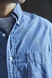 Relax Fit Stripe Chambray Work Shirt - Hickory