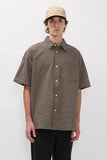 Espevik Oversized Check SS Shirt- Taupe