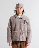 Square Wool Hat - Mushroom