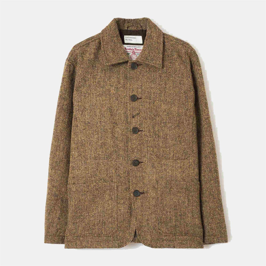 OG Bakers Jacket  Harris Tweed - Sand/Brown