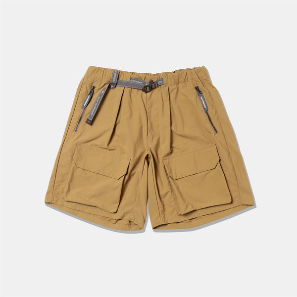 twill short pants - Beige