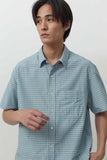 Essential Half Shirt - Blue Check