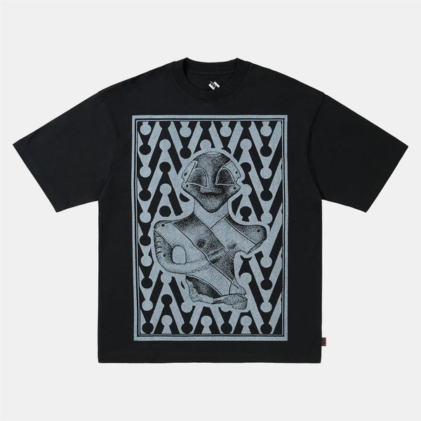 Combo Chevron T-Shirt - Black