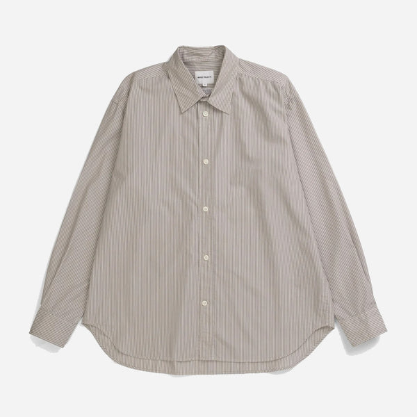 Espevik Fine Oversize Shirt - Walnut