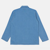 Recycled Herringbone Bakers Overshirt - Washed Indgo