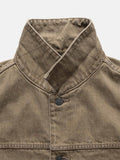 Rig Jacket Bio Wash Cotton Denim - Taupe