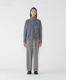 wool fleece pullover - gray