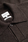 Anholt Merino Lambswool Polo - Heathland Brown