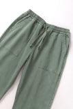 Pigment Herringbone Chef Pants - Olive