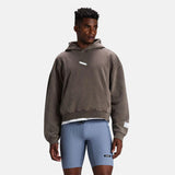 Chroma Wash Cropped Hoodie - Cocoa